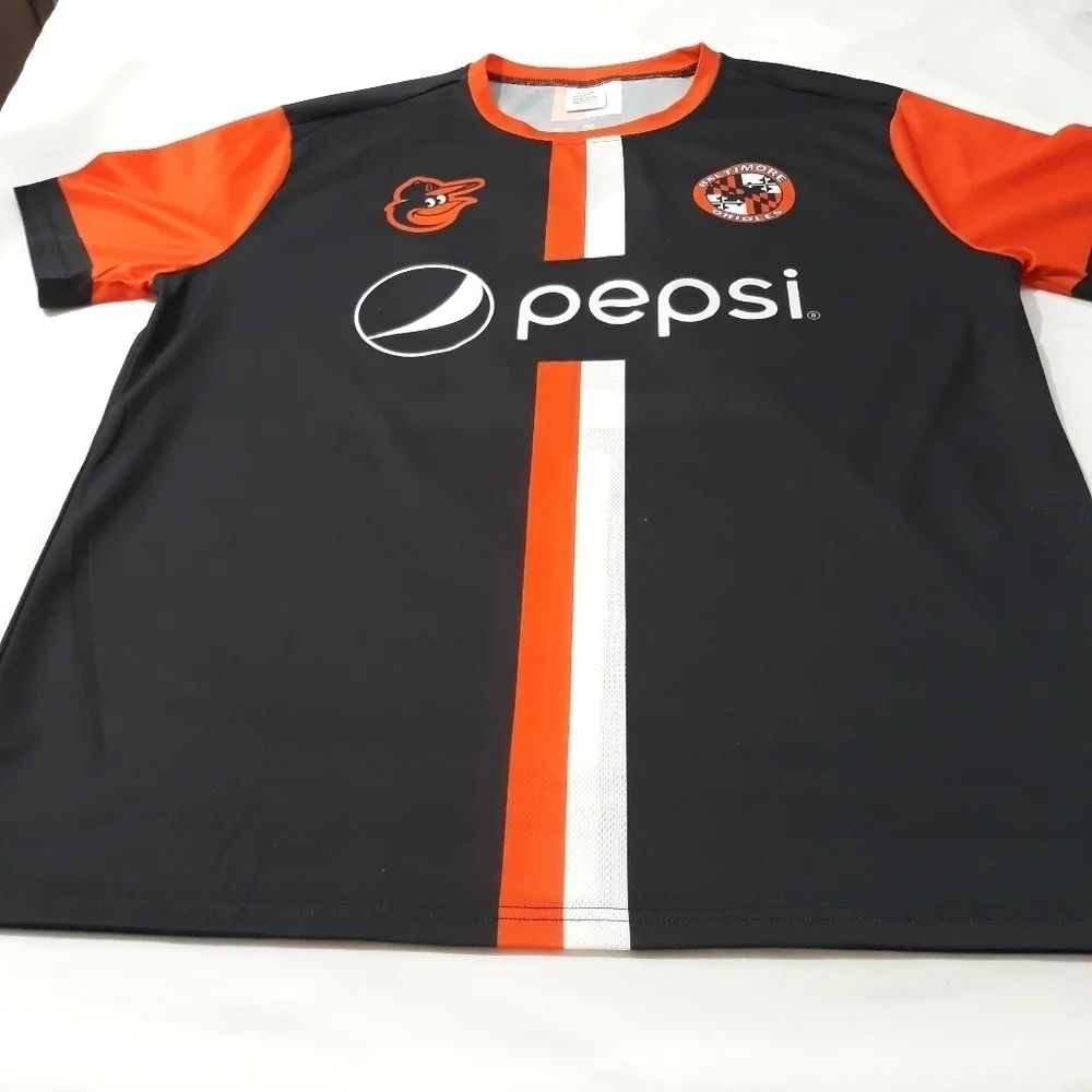 Baltimore Orioles Birdland Jersey 2022 Black Orange Soccer Stadium XL